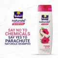 Parachute Naturale Damage Repair Shampoo with Red Hibiscus & Coconut Milk For Strong & Soft Hair Smoothens Rough Hair Paraben Free, 100% Vegan All Hair Types 160 ml.