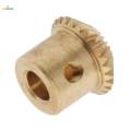 5x0.5 Modulus Brass Bevel Gear 25 Tooth 3 to 5mm Diameter Hole 5mm Hole. 