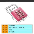 Luggage Travel Code Smart Lock Code Keyed Anti-thieft Lock 8 Digits Password Code Combination Padlock Zinc Alloy Suitcase For. 