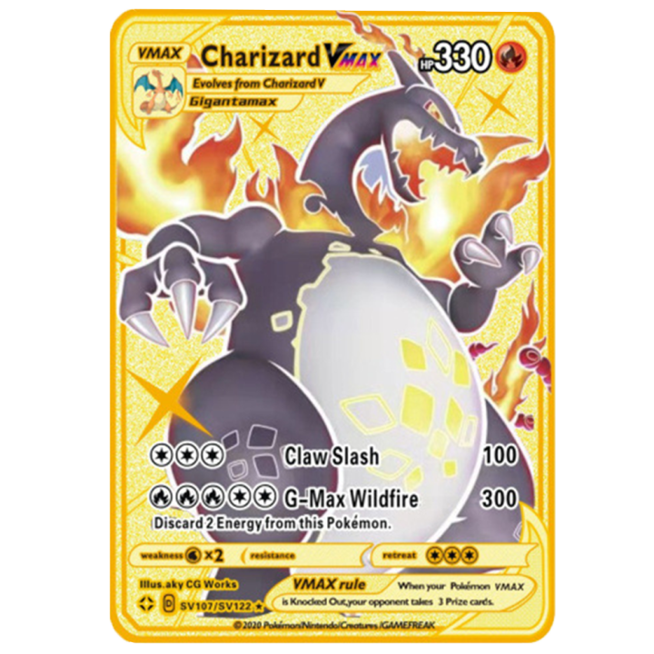 【Trick or Treat Alliance Mall】Black Metal Rare Charizard GX 230HP Card ...