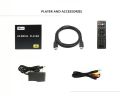 Mini 4K Blu-ray HD Media Player Support Horizontal and Vertical Screen TV Projector U Disk SD Card PPT Car Home AD Video Player. 