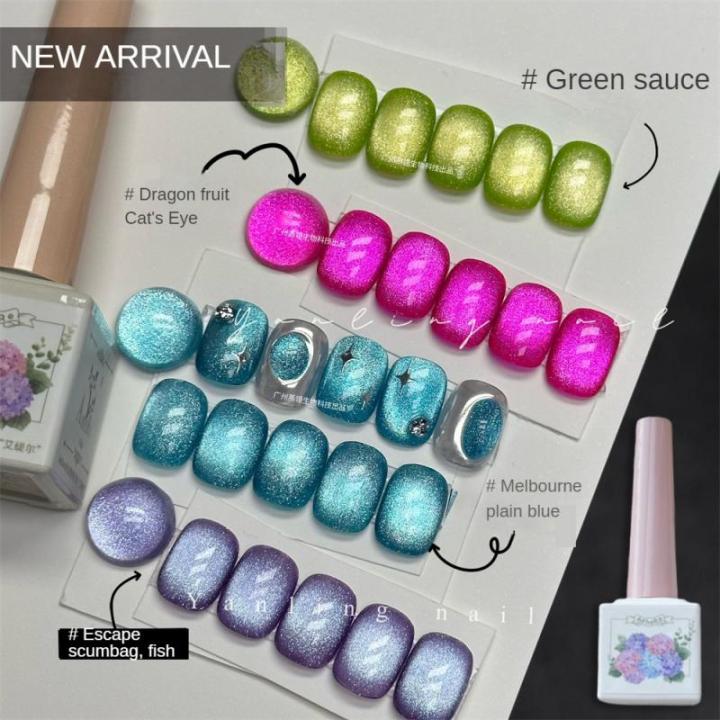 Crystal Nail Oil Gel Delicate Quick Drying High Saturation Bright Not Easy To Fall Off Nail Glue Natural No Bubbles Nail Polish
