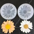 Daisy Chamomile Flower Silicone Mold With Hole Car Aromatherapy Epoxy Handmade Soap Candle Mold DIY Decoration Candy Icing Mold Fengshi. 