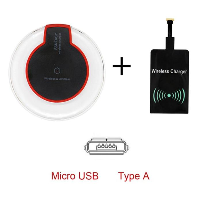 Qi Wireless Chargeing Transmitter+ Qi Receiver For Apple iPhone 4 5 5S SE 6 6S Wireless Charger Pad Kit For iPhone 7 7 Plus 8 BQ