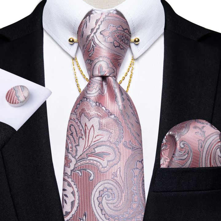 Luxury%20Black%20Gold%20Paisley%20Silk%20Ties%20For%20Men%208cm%20Men's%20Wedding%20Neck%20Tie%20Pocket%20Square%20Cufflinks%20Set%20Collar%20Pin%20Men's%20Gift%20-%20Image%207