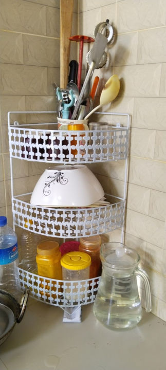 3 step Nakful kitchen corner rack