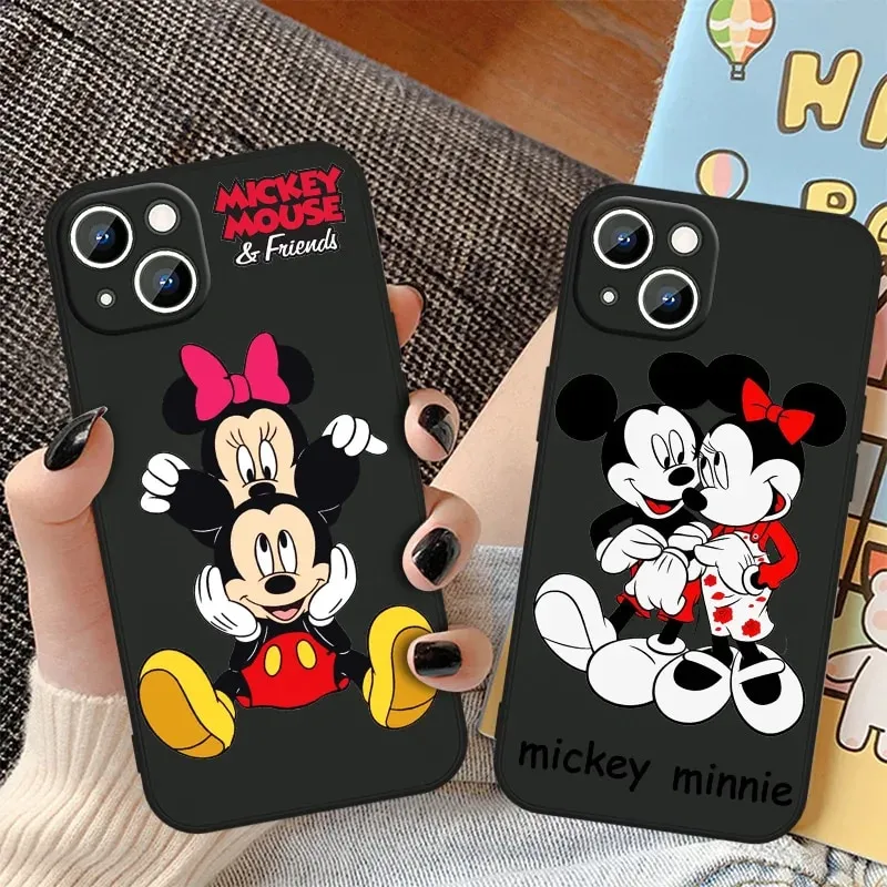 Coque Silicone IPhone 15 – Minnie Mouse, Dos Rigide, Neuve
