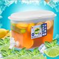 Drink Dispenser with Spigot 3.5L Leakproof Plastic Cooling Water Container.