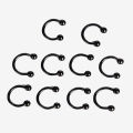 【Pre-order】 10 Pcs Stainless Steel Horseshoe Bar Lip Nose Septum Ear Ring Stud Body Piercing. 