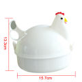 OIMG Chicken Shape 4 Eggs Steamer Boiler Kitchen Microwave Oven Supplies Cooker Tool.