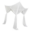 Fine Mesh 4 Corner Post Bed Canopy Hanging Bed Curtain Drape 210x190x240cm. 