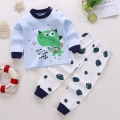 Pajamas Set Girls Underwear Suits Baby Boys Clothes Printed Autumn Winter Long Trousers Clothes Children's Clothing. 