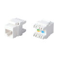 CAT6 RJ45 Keystone Jack Female Coupler Insert Snap-in Connector Socket Adapter Port Ethernet Wall Jack Punch Down Keystone Module Connector Hudduo. 