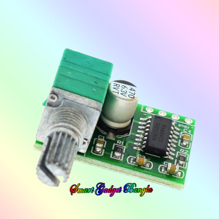 PAM8403%205V%20Power%20Audio%20Amplifier%20Board%20with%20Volume%202%20Channel%203W%20Volume%20Control%20Module%20-%20Image%204