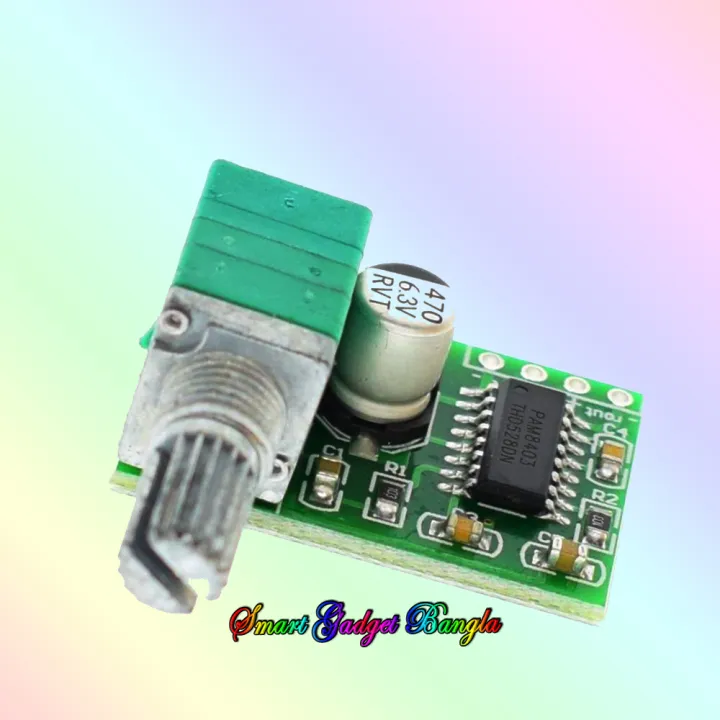 PAM8403%205V%20Power%20Audio%20Amplifier%20Board%20with%20Volume%202%20Channel%203W%20Volume%20Control%20Module%20-%20Image%204