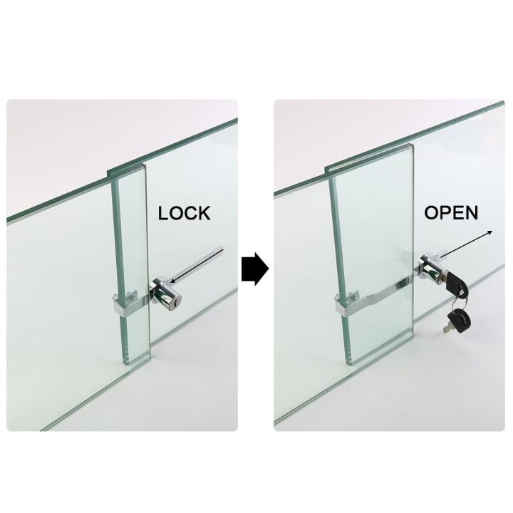 Display%20Showcase%20Cabinet%20Sliding%20Glass%20Door%20Lock%20With%202%20Keys%20-%20Image%202
