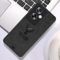 Quiberk for OPPO A79 5G / OnePlus Nord N30 SE Case Fabric Deer Cloth Vintage Shockproof Protective Phone Back Cover. 