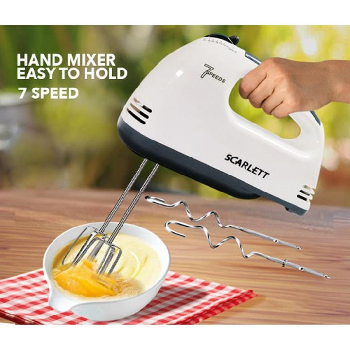 High-Performance - Scarlett - Electric Egg Beater And Mixer For Cake Cream - White - Electric Bitter