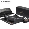 KINGSEVEN High Quality Men's Sunglasses Driving Use Polarization Anti-reflection UV400 Sports Glasses Fashion Rectangle Eyewear. 