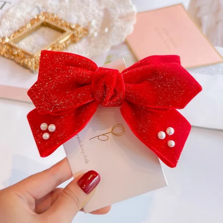 Red%20Golden%20Velvet%20Bow%20Hair%20Ornament%20Baby%20Hair%20Circles%20Pins%20Christmas%20New%20Year%20Korean%20Accessories%20Hair%20Clips%20for%20Women%20Girls%201pcs%20-%20Image%203