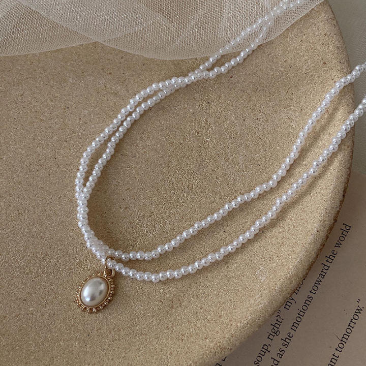 Trendy%20Double%20Layer%20Pearl%20Necklaces%20for%20Girls%20Choker%20Simple%20Stylish%20-%20Fashionable%20Necklace%20for%20Women%20New%20Collection%20Party%20Gift%20Jewelry%20-%20Image%208