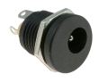 12V Dc Female connector with nut. 