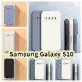 Original For Samsung Galaxy S10 Silicone Full Cover Case Straight edge Phone Case Cover.
