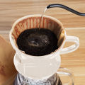 Raw wood pulp coffee filter paper hand-washed filter paper fan-shaped cone filter drip coffee pot V60 filter paper 1-4 people.