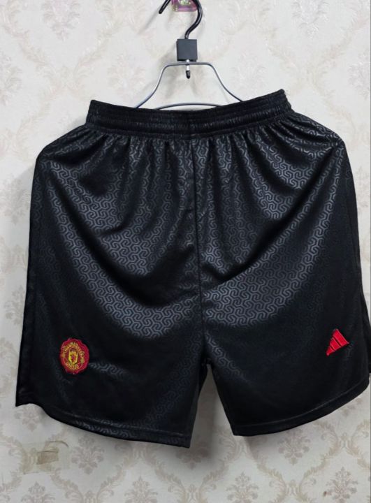 Manchester United Stone Roses Shorts Black