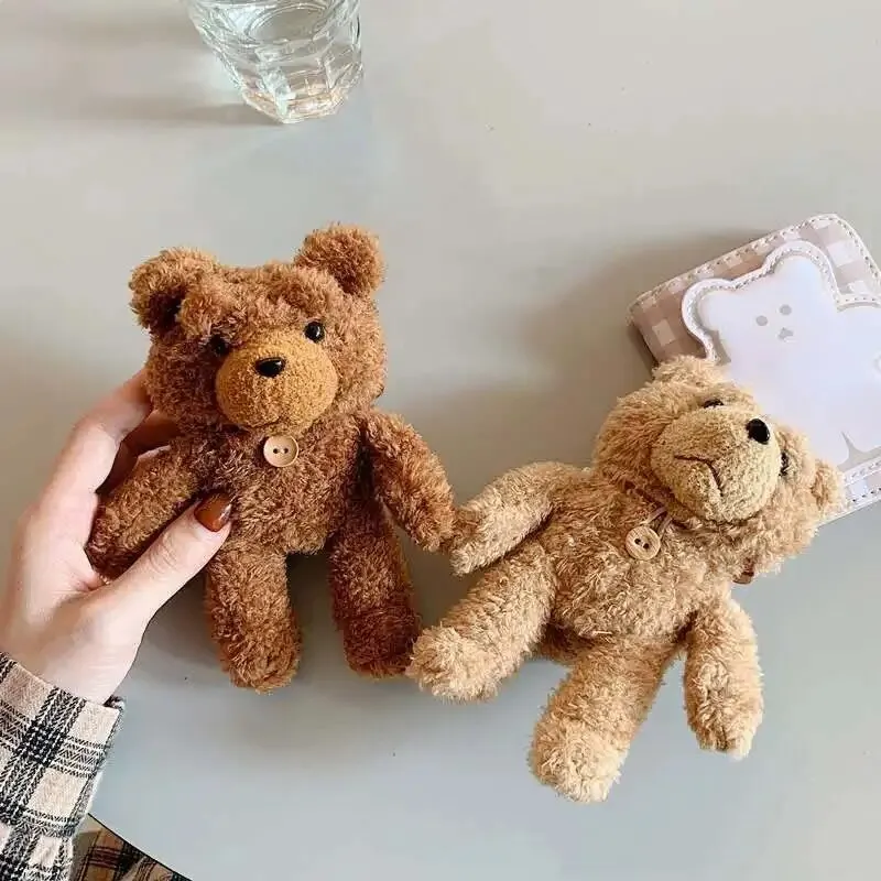 2024 Cartoon Plush Teddy Bear For Airpods Pro2 Cases 3D Cute