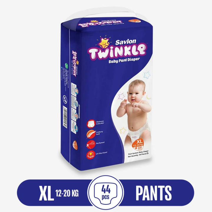 Savlon Twinkle Baby Pant Diaper XL 44 pcs