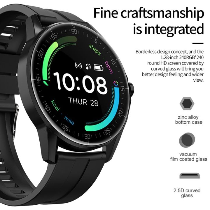 L60%20PLUS%201.28inch%20HD%20Full%20Screen%20Touch%20Display%20Smart%20Watch%20ITX7%20Waterproof%20Gift%20Wristwatch%20Fitness%20Monitor%20For%20Man%20Woman%20-%20Image%203