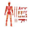 Robot Action Figure 3D Printed with Full Articulation for Stop Motion Animation 13 Action Figure Dummy.