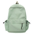 Black School Backpack Teen Girl School Bag Large Black Backpack Solid Color Backpack Women's Bookbags.