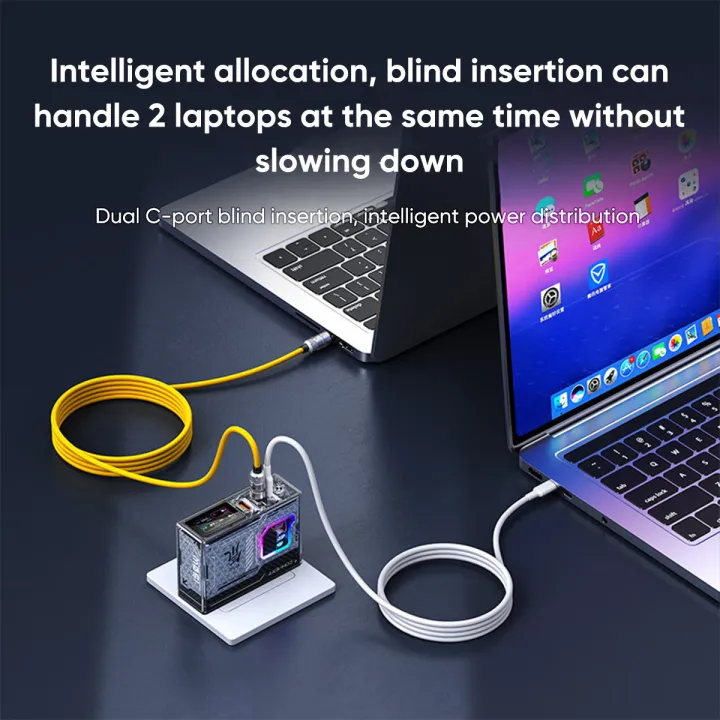 Redmagic%C2%A0DAO%C2%A0150W%C2%A0GaN%C2%A0Charger%20Super%20Fast%20Charger%202Type%20c/1DC/1A%20Phone%20Charger%20Wall%20Charger%20for%20Red%20Magic%209%20Pro%20iPhone%2015%20MacBook%20-%20Image%202