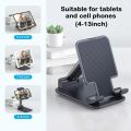 Foldable Mobile Phone Holder Stand Desktop Lazy Bedside Bracket Telescopic Support for 12.9 Inch Phones. 