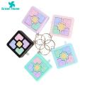 (New) green home game Conole keychain muic pocket game Conole key ring enory toy.