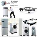 Refrigerator Washing Machine Base Reinforced Retractable Movable Roller Rack with Wheels Kitchen Fridge Base Bracket. 