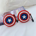 【NShisasN】Marvel Captain America Silicone Case For Airpods Pro Case Bluetooth Case for Airpod 1 2 For Air Pods Pro Earphone Accessories. 