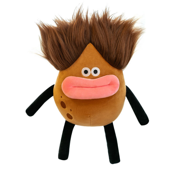 Cross-border%20fried%20potato%20doll%20sausage%20mouth%20plush%20toy%20Xiaohongshu%20same%20funny%20long-haired%20potato%20doll%20-%20Image%205