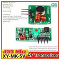 433Mhz RF Wireless Transmitter Module and Receiver Kit XY-MK-5V DC Wireless For Arduino Uno R3 Raspberry Pi /ARM/MCU WL Diy Kit Remote Door lock System etc. 