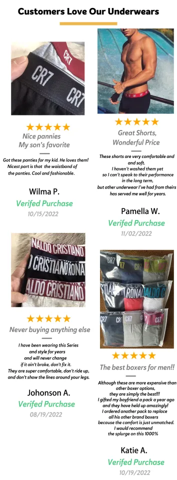 Men Underwear Boxer Briefs Pack Cotton Breathable Teenage Panties