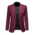 Plus Size M-6XL Men Business Casual Blazer Solid Color Suit Jacket Dress Work Clothes Oversize Coats Male Brand Clothing Tuxedo Wearhouse.