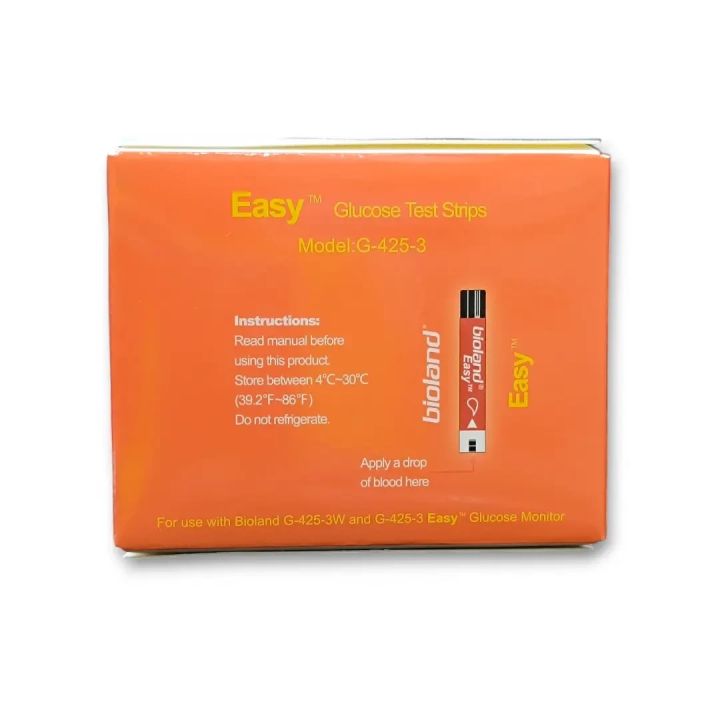 Bioland Easy G-423ES Blood Glucose Test Strips – 50 Strips