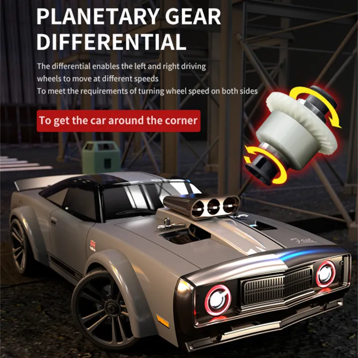 Scy%2016303%201/14%202.4g%20Rc%20Car%204wd%20Electric%20High%20Speed%20Off-road%20Drift%20Vehicle%20Flat%20Running%20Muscle%20Car%20With%20Retro%20Led%20Light%20-%20Image%208
