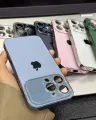 Auto Focus with Large Window Electroplating Frame Phone Case for Apple iPhone 15 Series 14 Series 13 Series 12 Series 11 Series. 