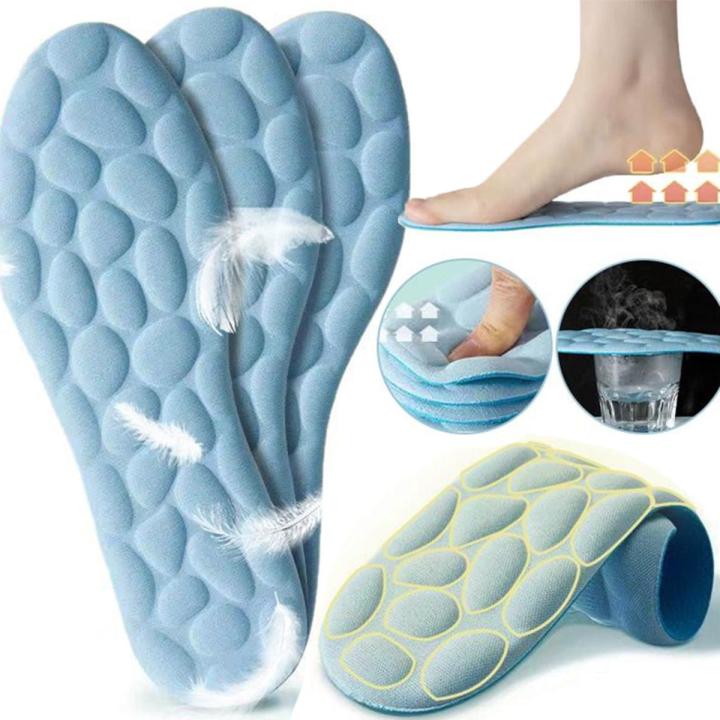 MASSAGE MEMORY FOAM INSOLES FOR SHOES SOLE BREATHABLE CUSHION MEN WOMEN BLUE COLOUR