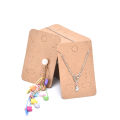 100Pcs Earrings Necklace Holder Display Cards Jewelry Display Kraft Cards Label Encounter.