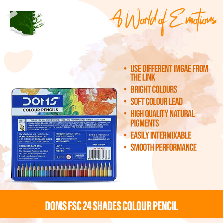 DOMS%20Premium%20Color%20Pencil%2012%20shade%20/%2024%20Shade%20with%20sharpner%20free%20-%20Image%203