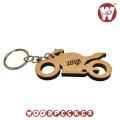 Wooden Bike keyring for your Bike, with Customized Name.